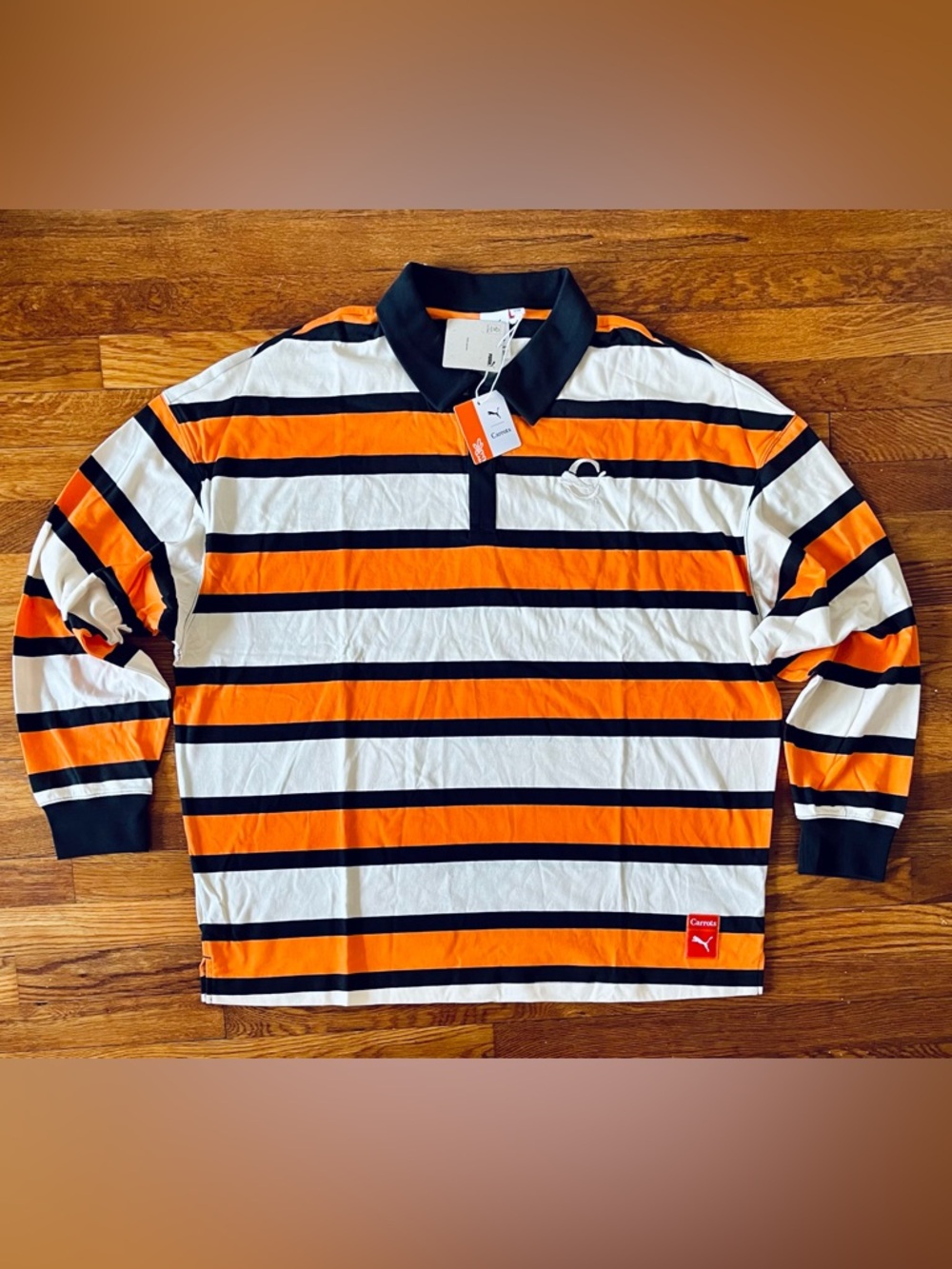 PUMA X Carrots Collaboration Squad Striped Long Sleeve T-Shirt Size XXL